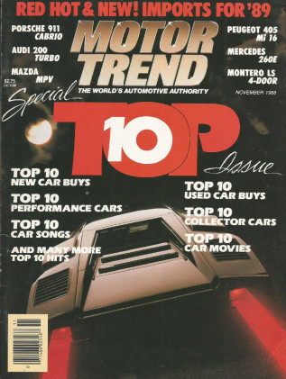 MOTOR TREND 1988 NOV - DON DEVENDORF, TOP TEN BEST